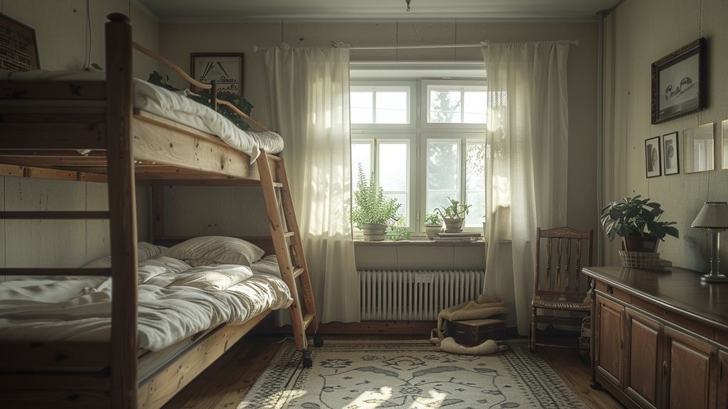 Confort des lits superposés doubles